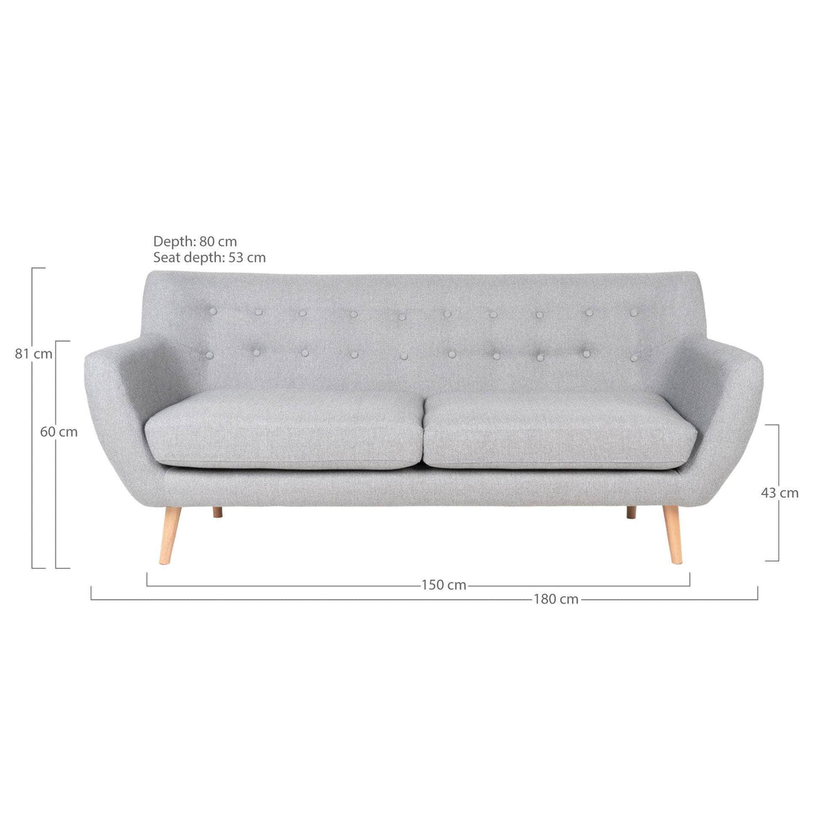 House Nordic Monte 3 Personers Sofa