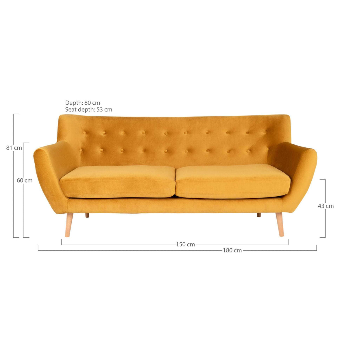 House Nordic Monte 3 Personers Sofa