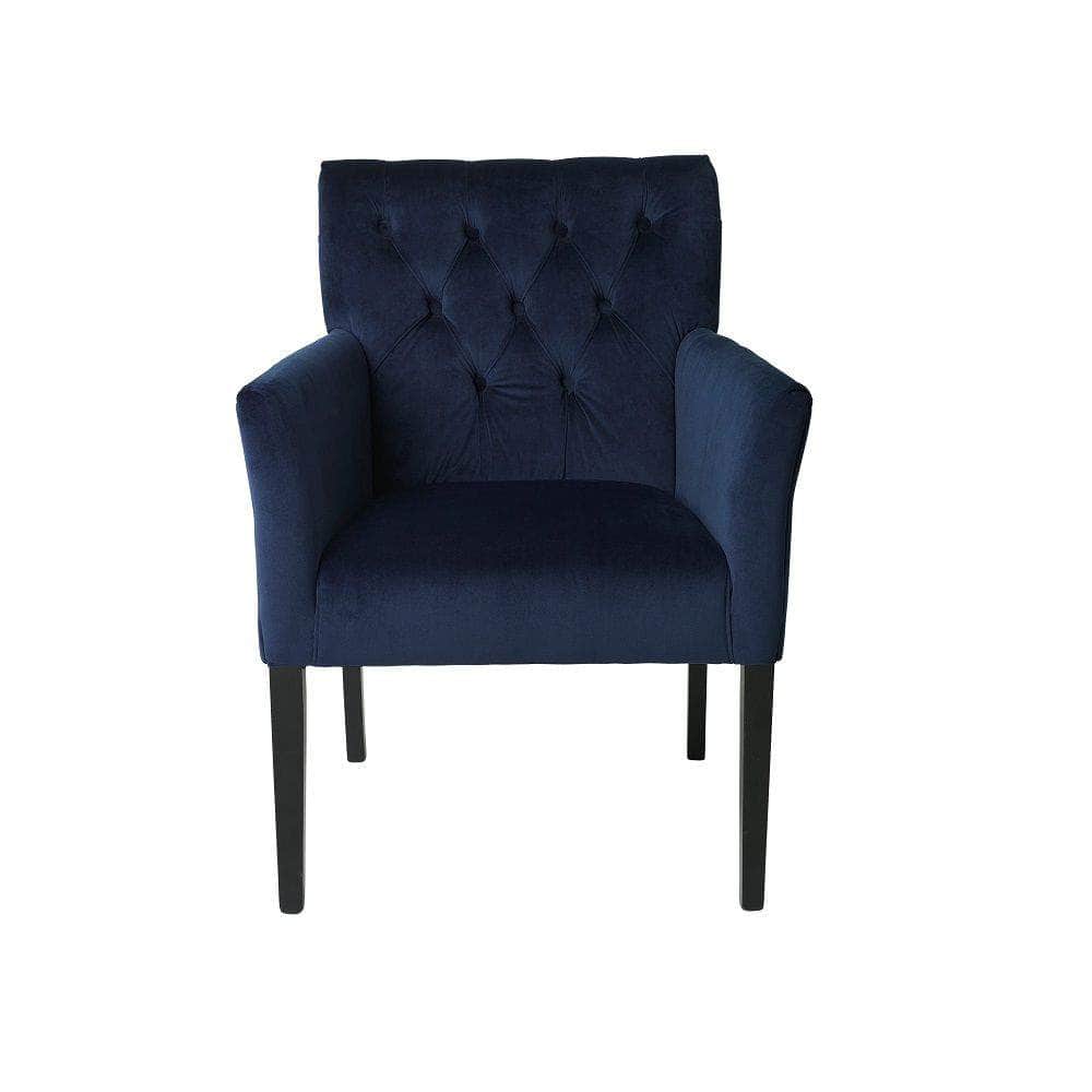 Cozy Living Chair - Sander Dining Chair Velvet - ROYAL BLUE