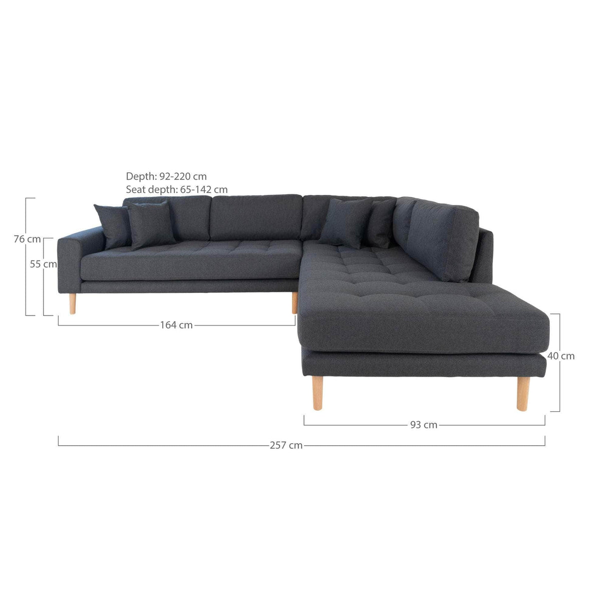 House Nordic Lido Hjørnesofa Åben Ende