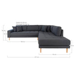 House Nordic Lido Hjørnesofa Åben Ende