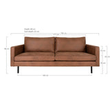 House Nordic Malaga 2,5 Personer Sofa