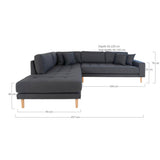 House Nordic Lido Hjørnesofa Åben Ende