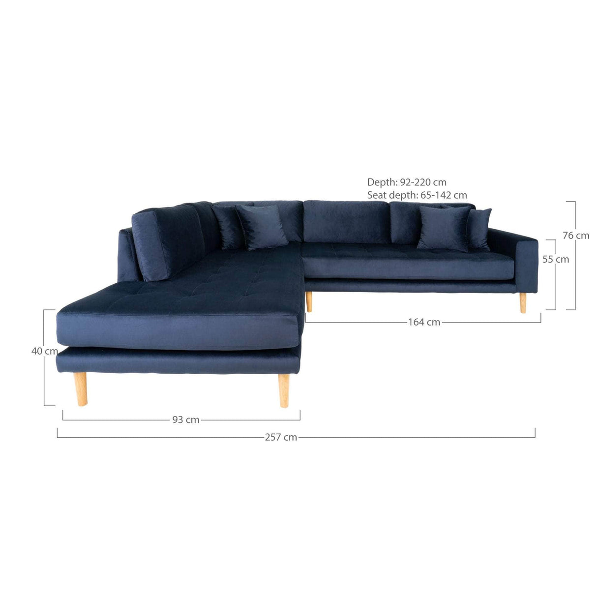 House Nordic Lido Hjørnesofa Åben Ende