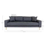 House Nordic Lido 3 Personers Sofa