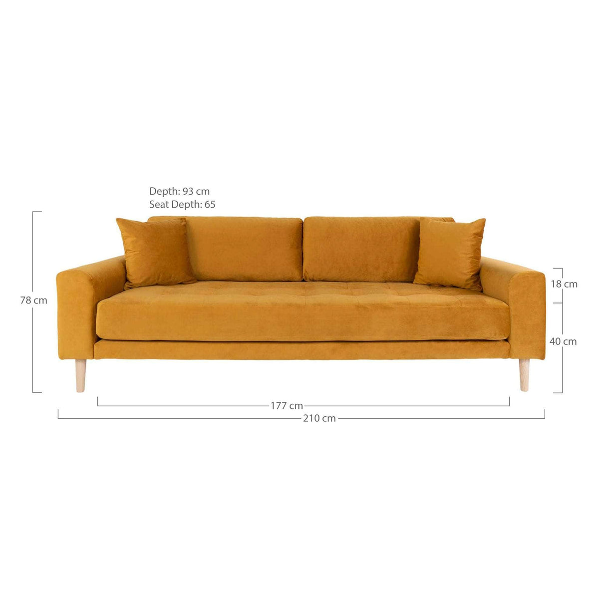 House Nordic Lido 3 Personers Sofa