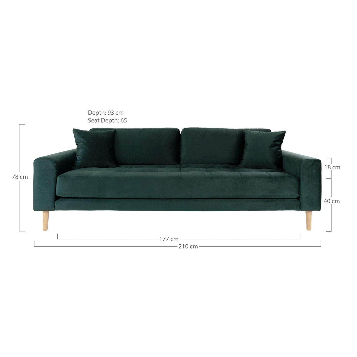 House Nordic Lido 3 Personers Sofa