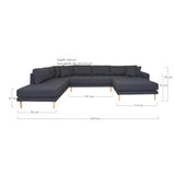 House Nordic Lido U-Sofa Åben Ende