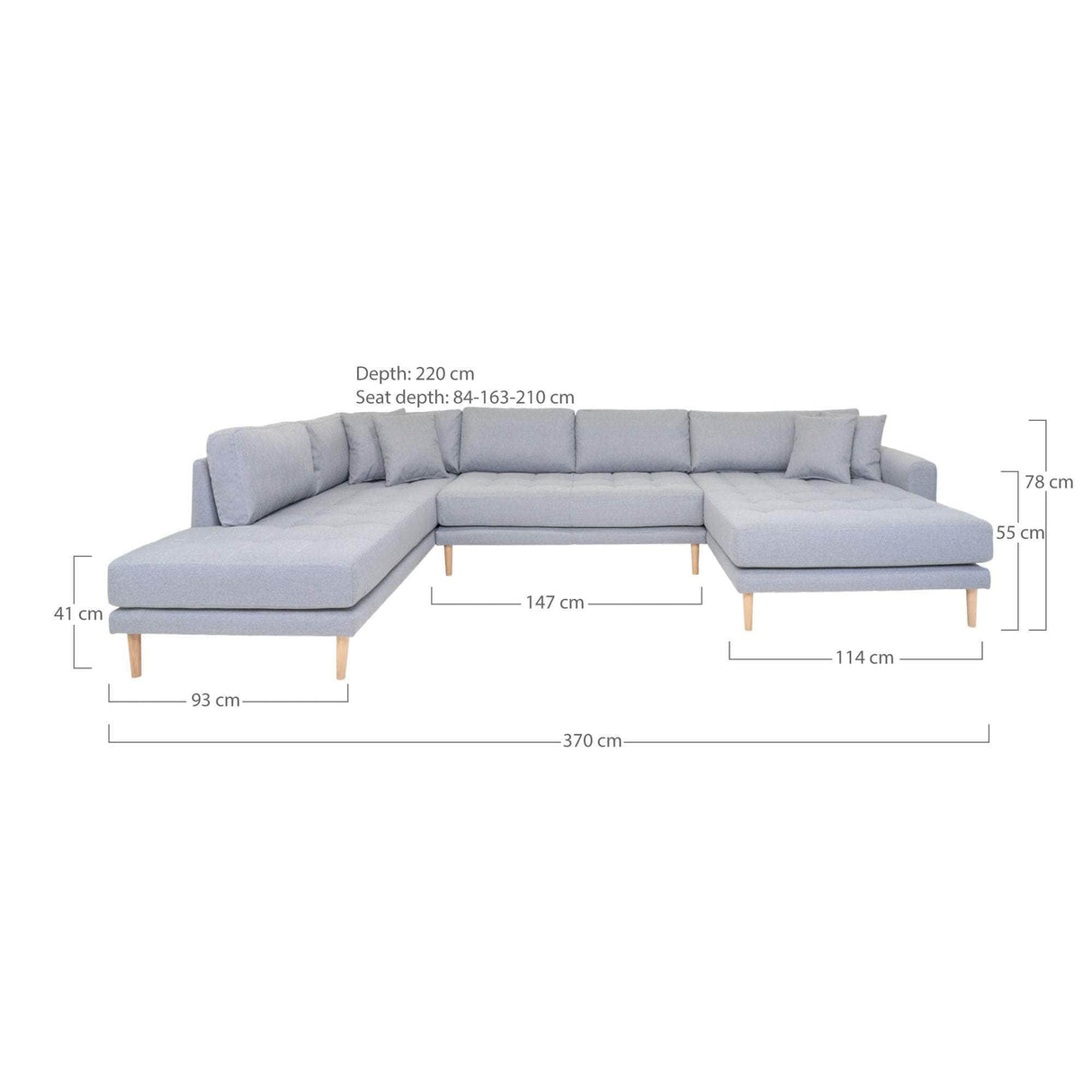 House Nordic Lido U-Sofa Åben Ende