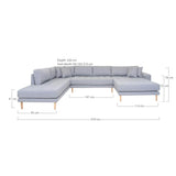 House Nordic Lido U-Sofa Åben Ende