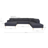 House Nordic Lido U-Sofa Åben Ende