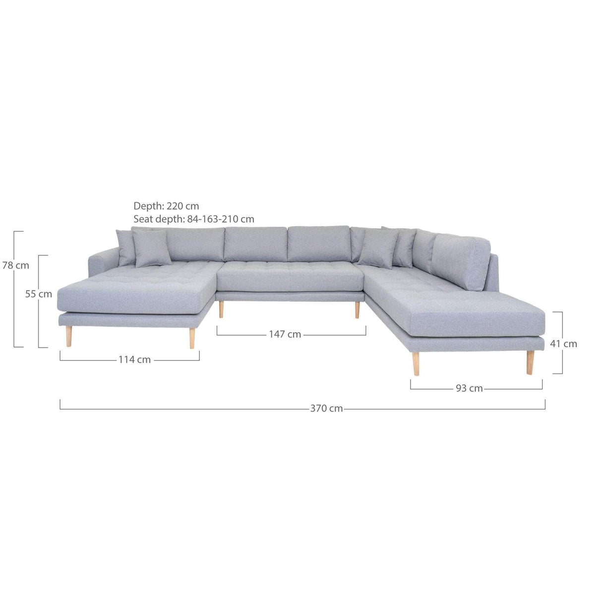 House Nordic Lido U-Sofa Åben Ende