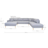 House Nordic Lido U-Sofa Åben Ende