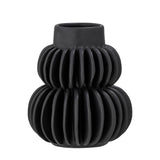 Bloomingville Halfdan Vase, Sort, Stentøj