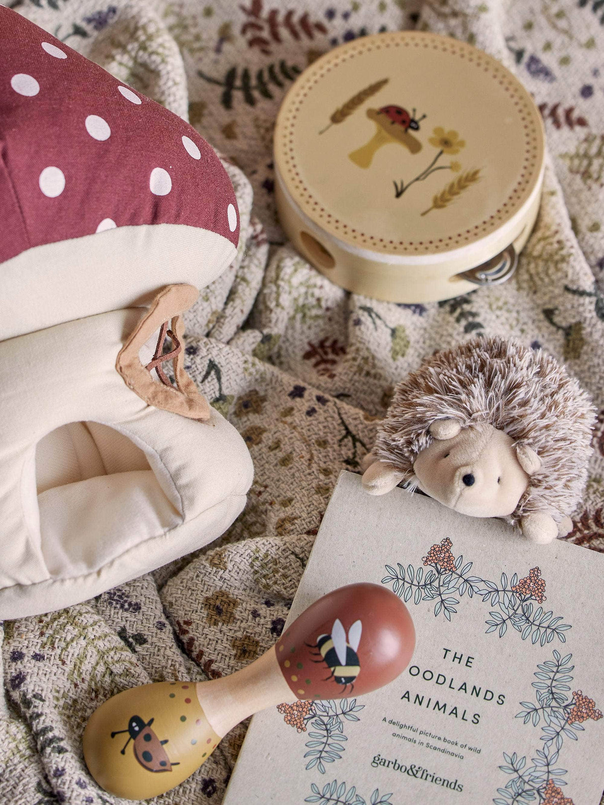 Bloomingville MINI Gaston Soft Toy, Rød, Hør