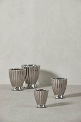 Lene Bjerre Design DK Shenella urtepotteskjuler H12 cm. sølv