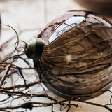 House Doctor Julepynt, Fluted, Amber