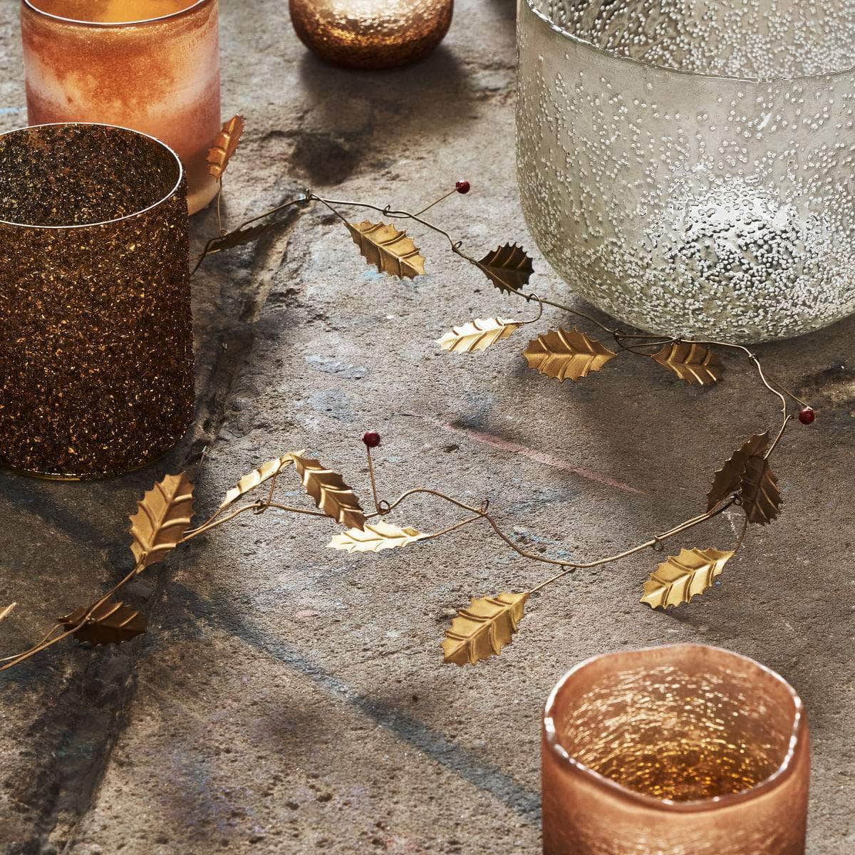 House Doctor Guirlande, Leaf, Gylden