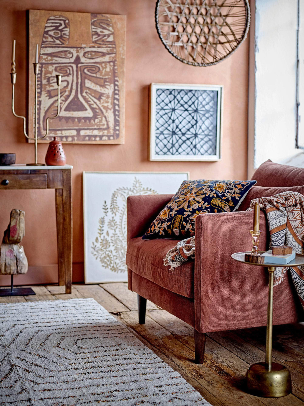 Creative Collection Thess Lounge Stol, Brun, FSC® Mix, Regain Poly