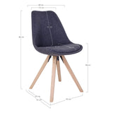 House Nordic Bergen Spisebordsstol - Sæt af 2