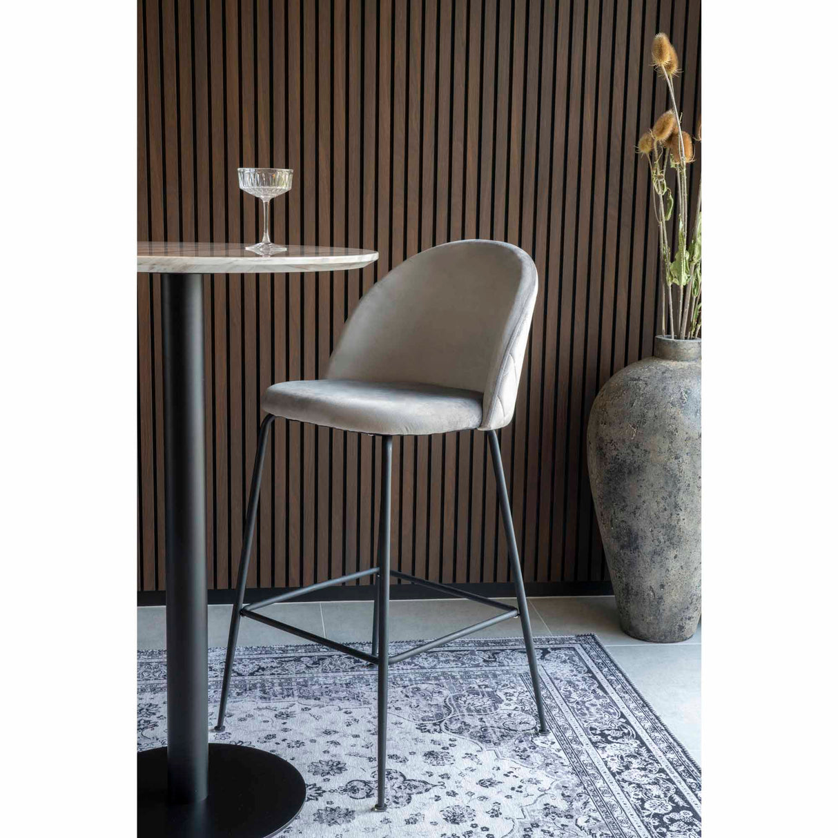 House Nordic Lausanne Bar Stol - Sæt af 2