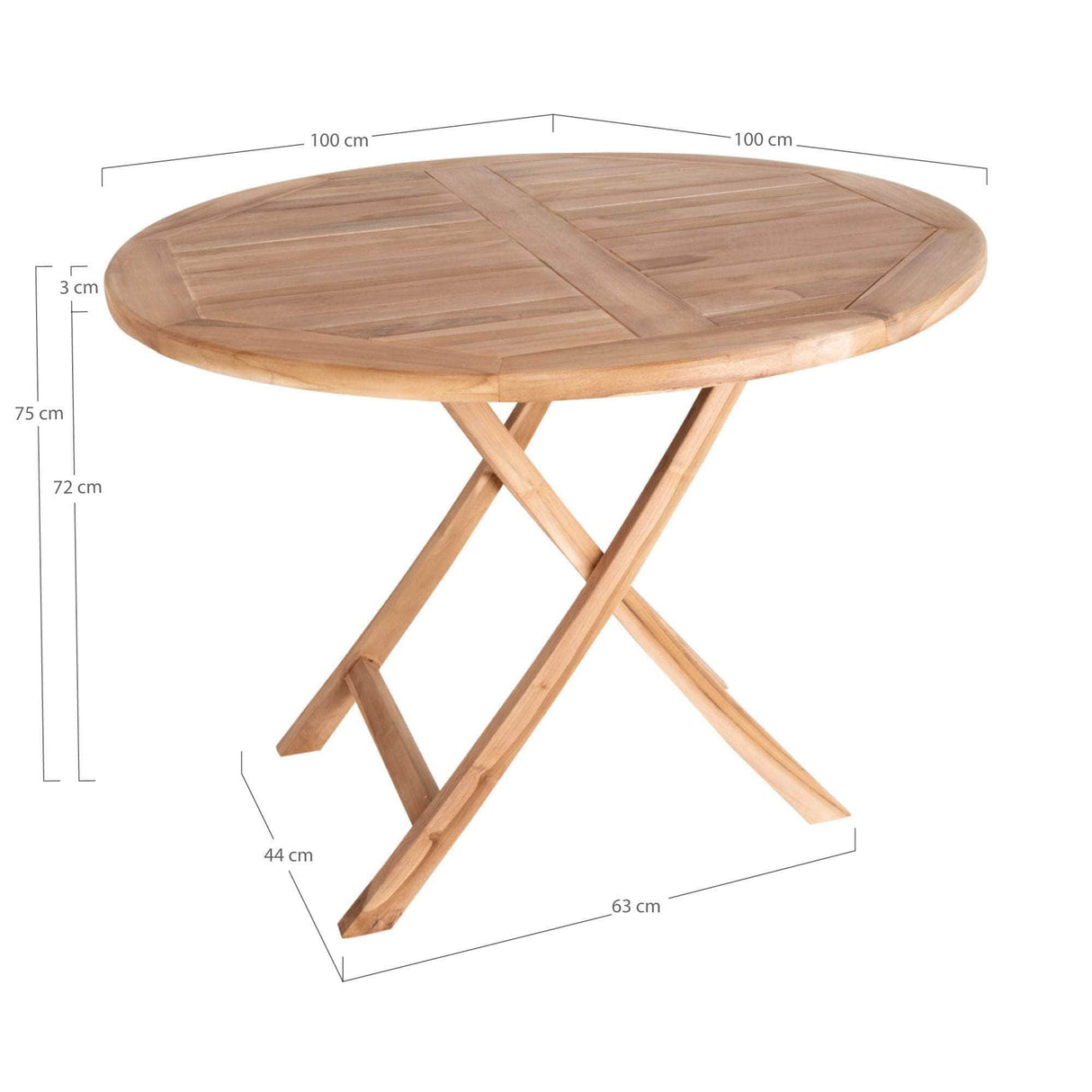 House Nordic Oviedo Teak Spisebord