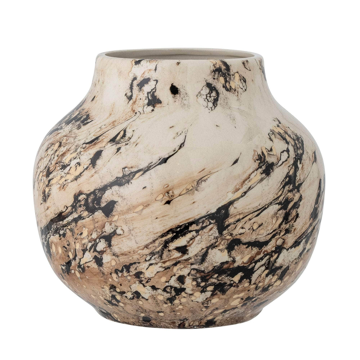 Bloomingville Janka Vase, Brun, Stentøj