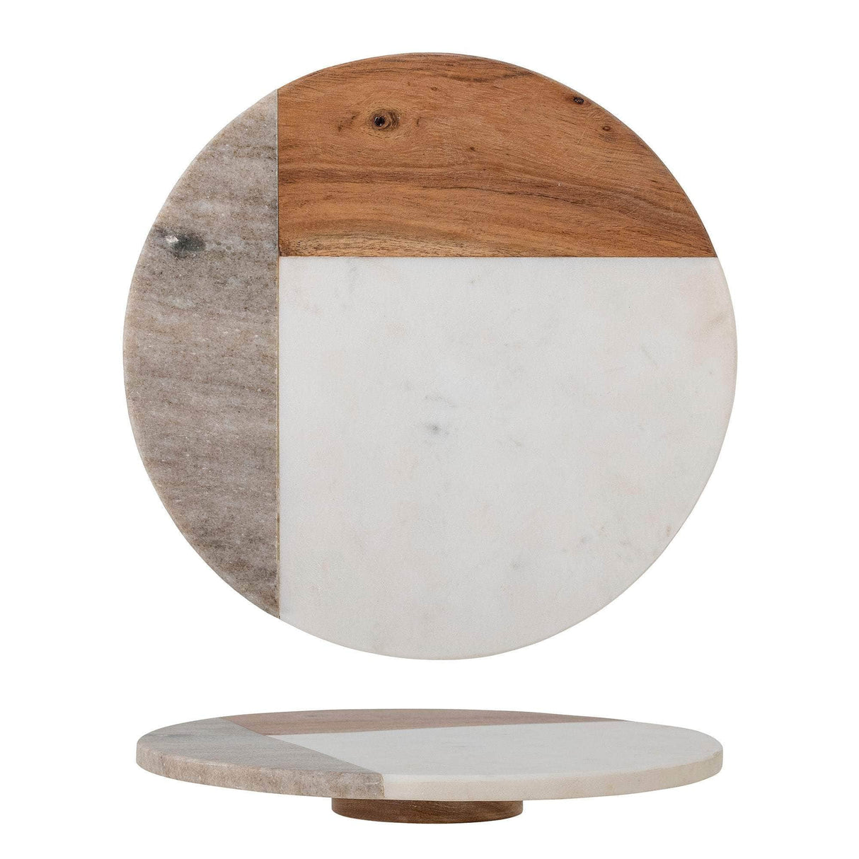 Creative Collection Olly Serveringsfad, Hvid, Marmor