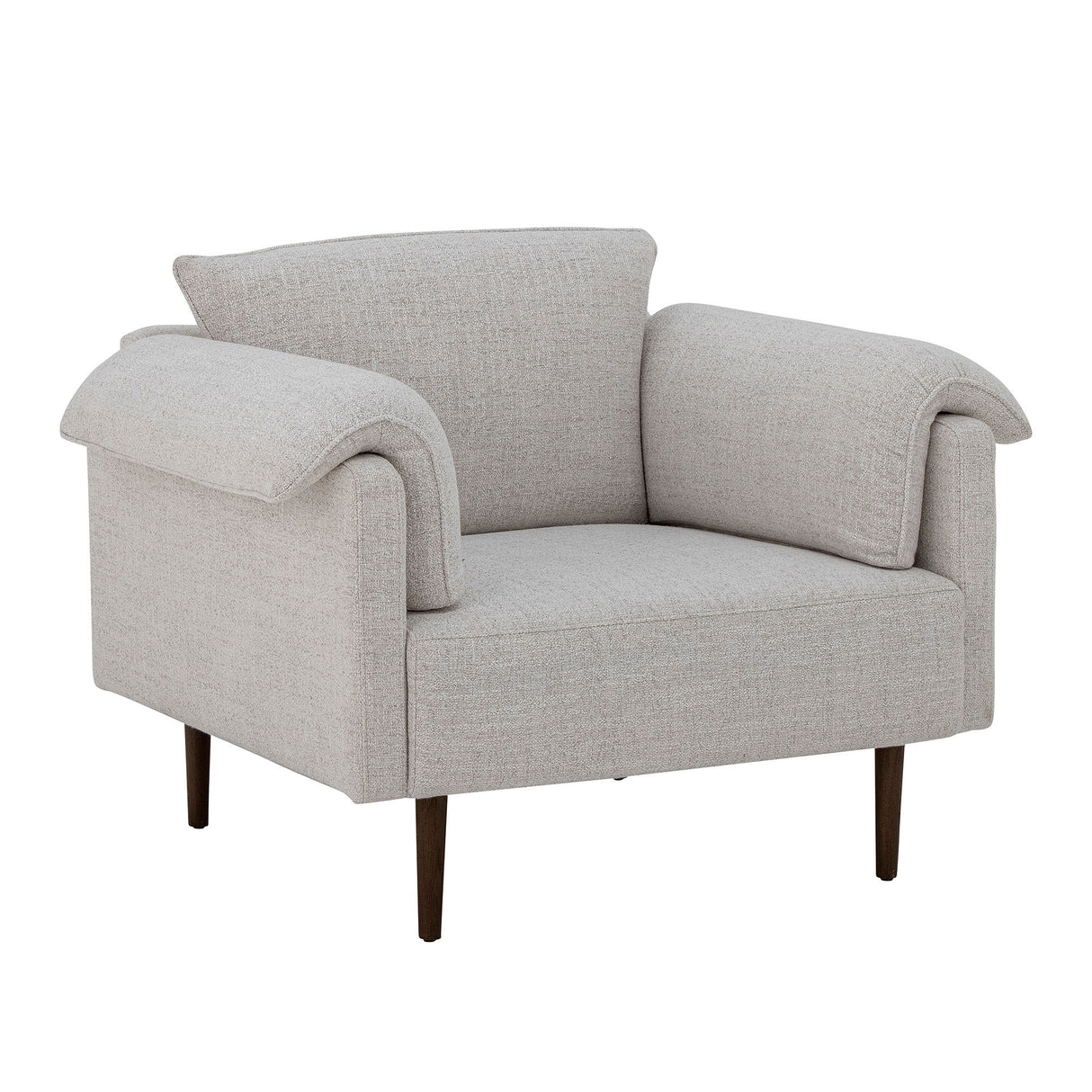 Bloomingville Chesham Lounge Stol, Hvid, Polyester