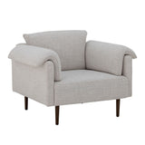 Bloomingville Chesham Lounge Stol, Hvid, Polyester