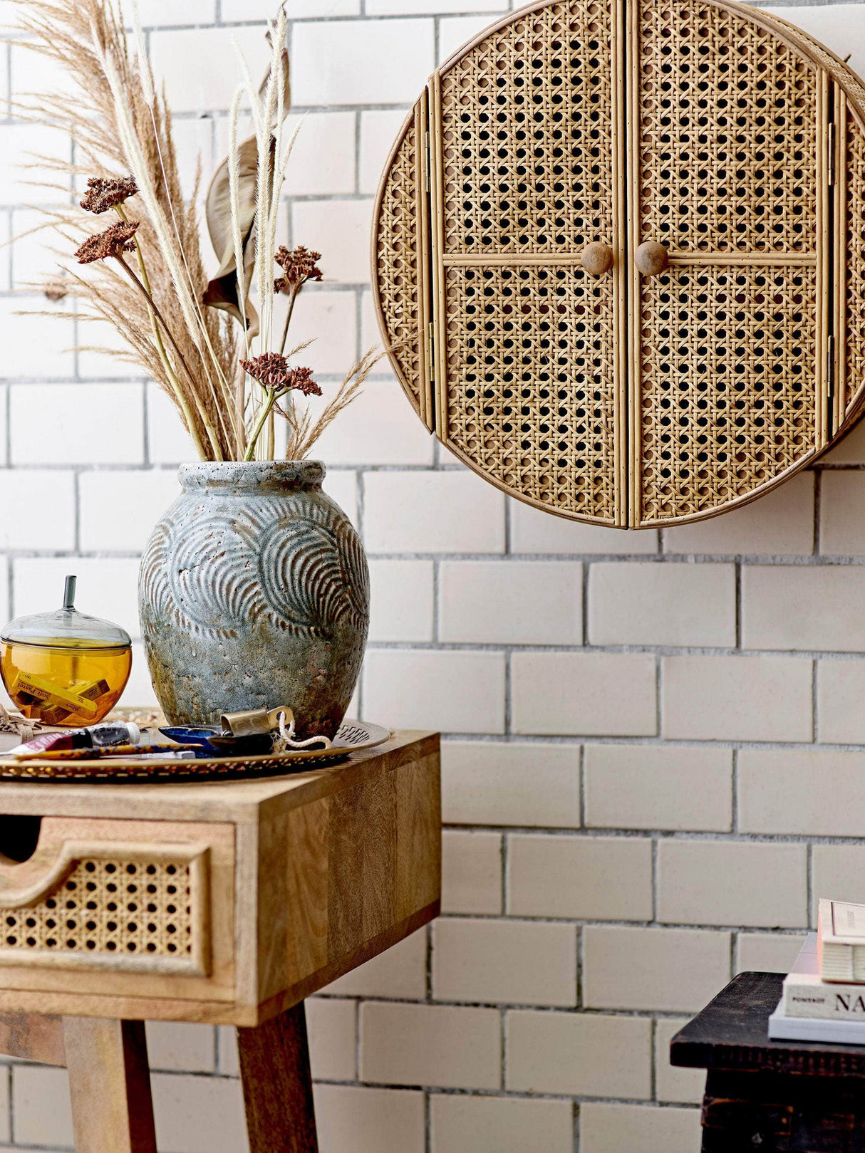 Bloomingville Otto Skab, Natur, Rattan