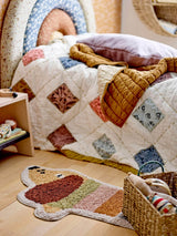 Bloomingville MINI Charlie Tæppe, Brun, Bomuld