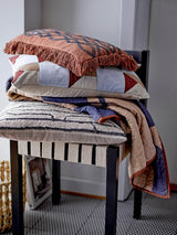 Bloomingville Roosi Plaid, Blå, Bomuld