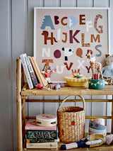 Bloomingville MINI Memmo Illustration med ramme, Hvid, Fyr
