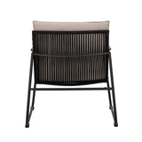 Bloomingville Hampton Lounge Stol, Sort, Metal