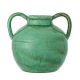 Bloomingville Cham Deko Vase, Grøn, Terrakotta