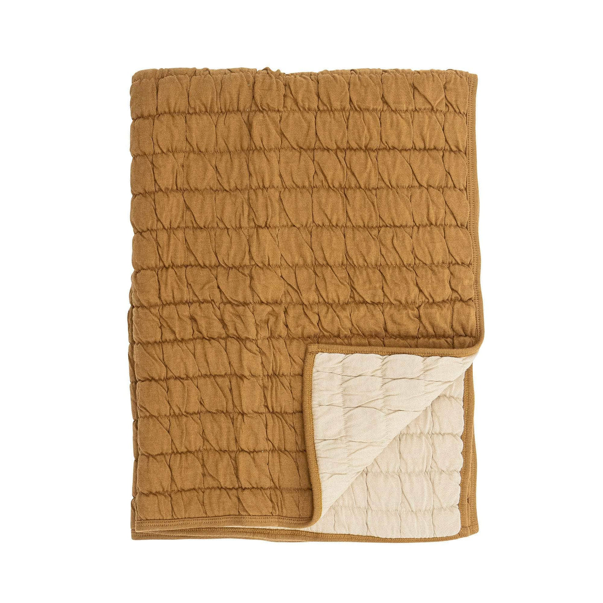 Bloomingville MINI Baille Tæppe, Brun, Bomuld OEKO-TEX®