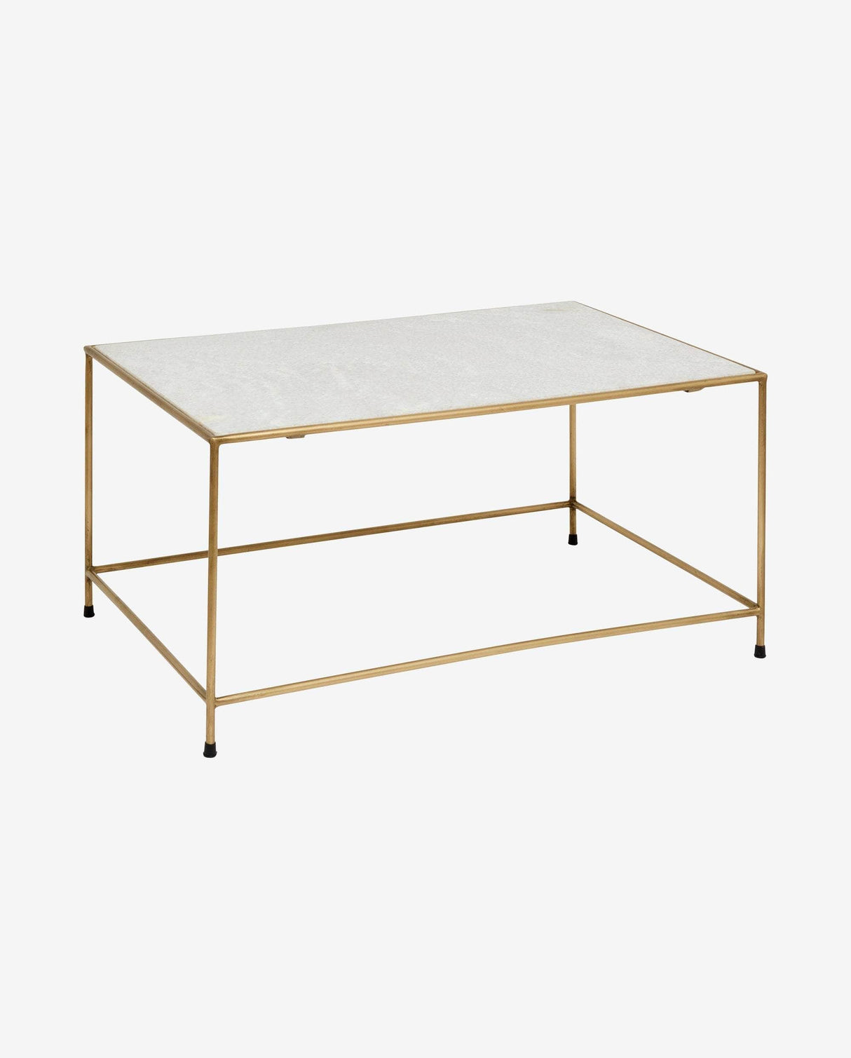 Nordal TIMELESS coffee table white marble/brass